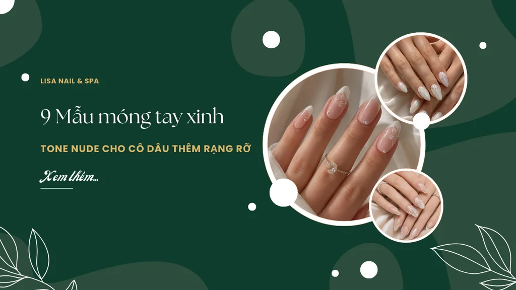 9 Mẫu móng tay xinh tone Nude cho cô dâu thêm rạng rỡ