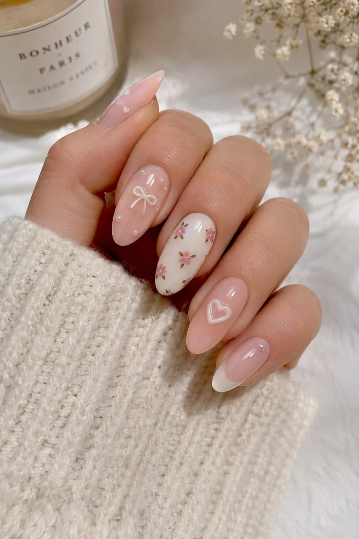 các mẫu vẽ móng tay cute