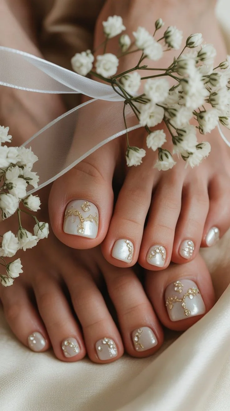 mẫu nail chân xinh