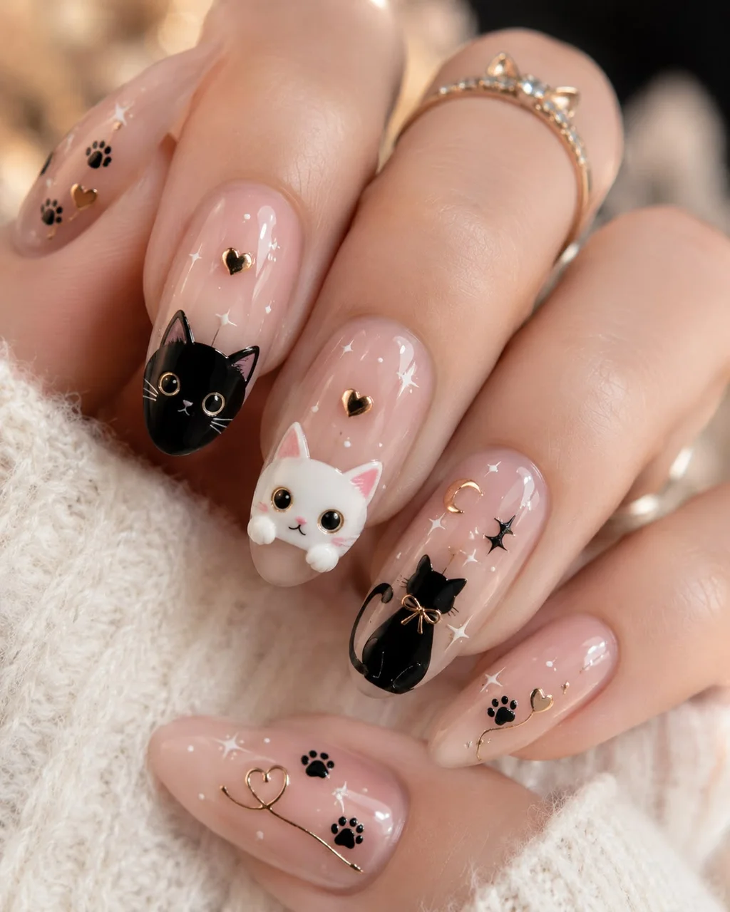 các mẫu vẽ móng tay cute